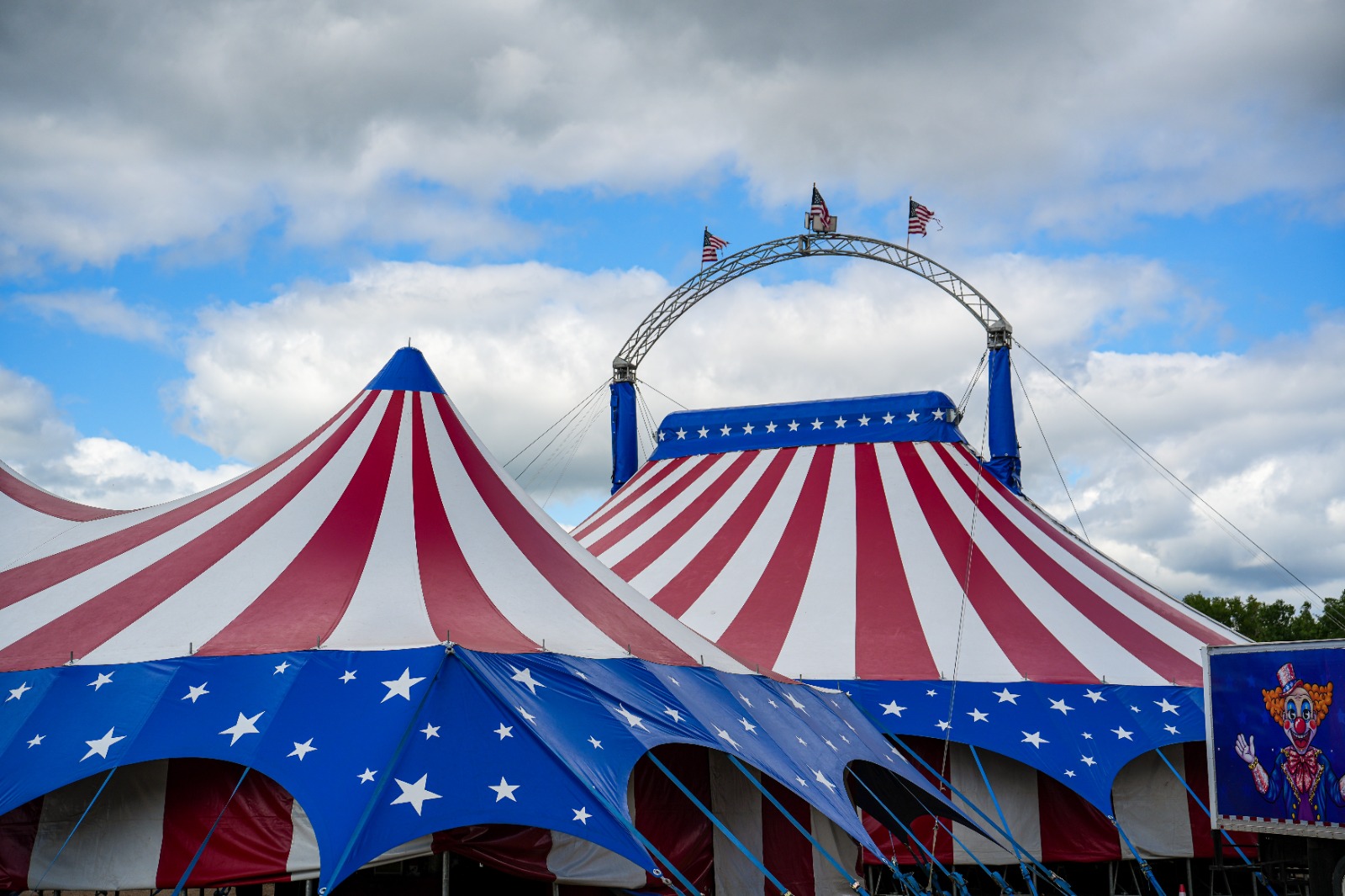 Golden Star Circus Big Top tent
